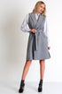Contemporary Long Sleeveless Jacket - 52480-76-160 02 / 160 Silver Gray / 55% WOOL 40% POLYESTER 5% ELASTANE