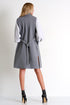 Contemporary Long Sleeveless Jacket - 52480-76-160 02 / 160 Silver Gray / 55% WOOL 40% POLYESTER 5% ELASTANE