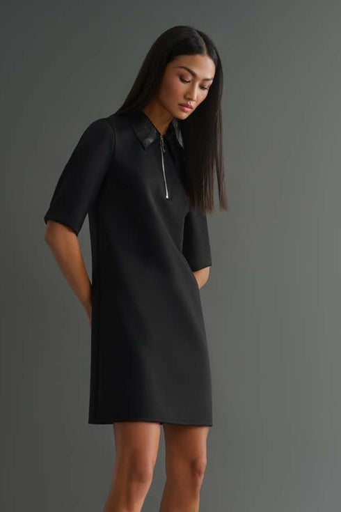 Shan Barbara Zip-up collar dress
