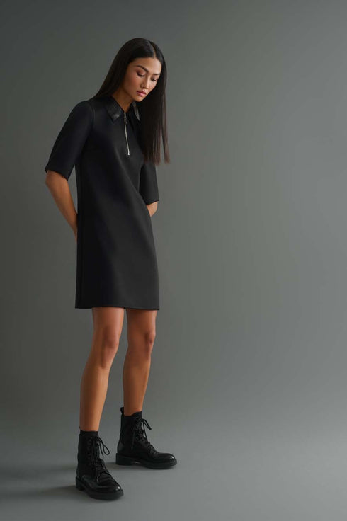 Shan Barbara Zip-up collar dress