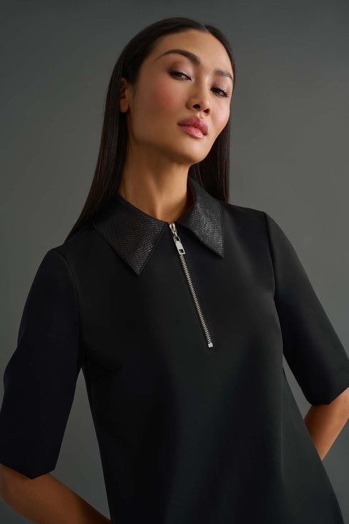 Shan Barbara Zip-up collar dress