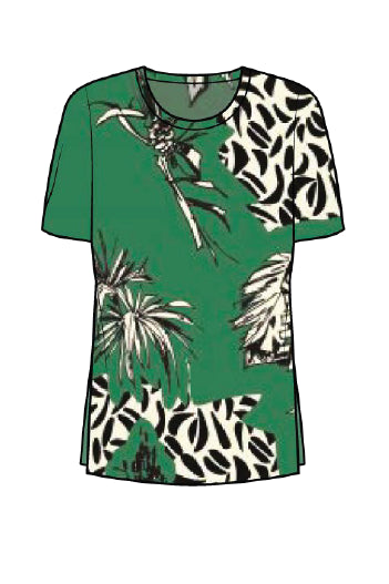 Shan Soie Short-Sleeve Silk T-Shirt