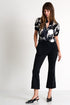 Cropped Flared Pants - 52527-57-800 02 / 800 Black / 75% POLYAMIDE, 25% ELASTANE