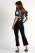 Cropped Flared Pants - 52527-57-800 02 / 800 Black / 75% POLYAMIDE, 25% ELASTANE