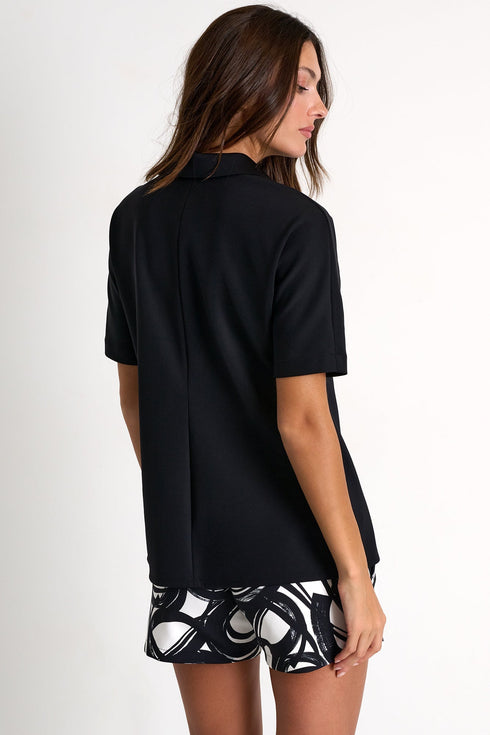 Short-Sleeve Polo - 52527-62-800 02 / 800 Black / 75% POLYAMIDE, 25% ELASTANE