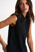 Zipped Sleeveless Polo Top - 52527-96-800 02 / 800 Black / 75% POLYAMIDE, 25% ELASTANE