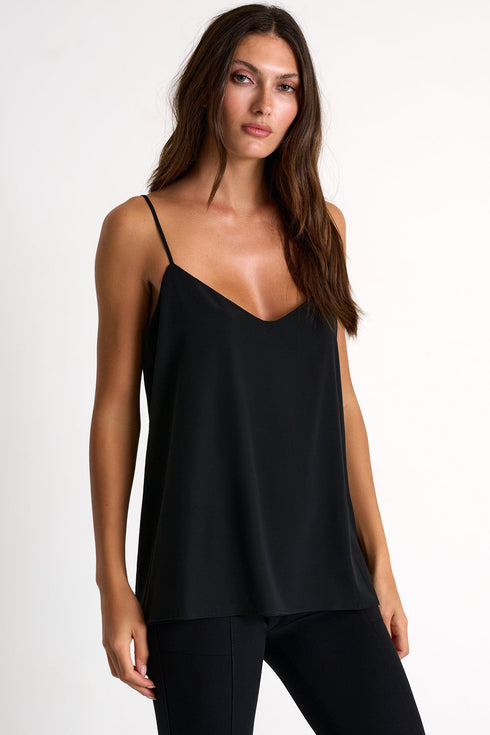 Bias-Cut Taffeta Camisole - 52528-94-800 02 / 800 Black / 100% POLYESTER