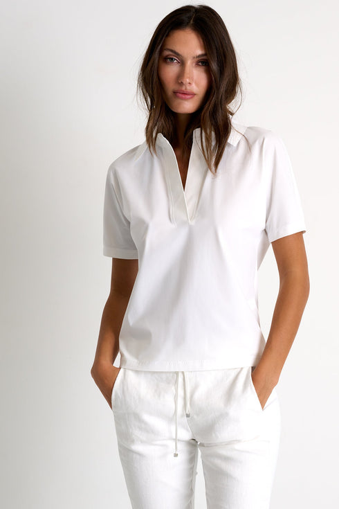 Lycra Polo - 52530-62-020 02 / 020 Cream / 75% POLYAMIDE, 25% ELASTANE