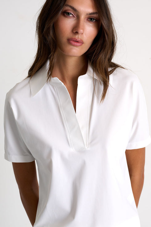 Lycra Polo - 52530-62-020 02 / 020 Cream / 75% POLYAMIDE, 25% ELASTANE