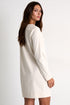 Long-Sleeved Lycra Dress - 52530-69-110 02 / 110 Beige / 75% POLYAMIDE, 25% ELASTANE