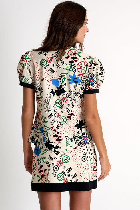 Short-Sleeved Lycra Blouse - 52530-82-950 02 / 950 Florence / 75% POLYAMIDE, 25% ELASTANE