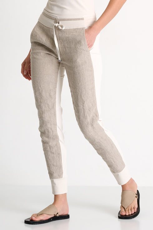 Shan Elisabeth Casual Linen & Lycra Pants - 52535-52-110