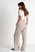 Linen Pants Tied At The Waist - 52536-52-110 02 / 110 Beige / 100% LINEN