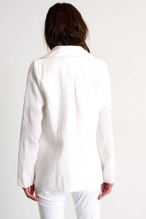 Linen Blazer - 52536-78-020 02 / 020 Cream / 100% LINEN