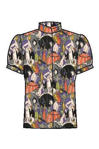 Shan Céline Silk blouse with balloon sleeves