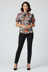 Shan Céline Silk blouse with balloon sleeves