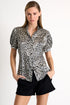 Shan Céline Short-sleeved silk blouse