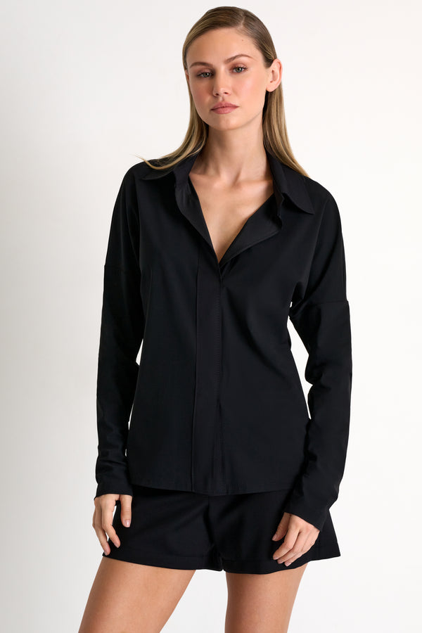 Shan Élisabeth Lycra polo blouse