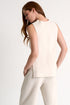 Shan Sofia Draped high boat neckline sleeveless blouse - 52561-96-110