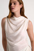 Shan Sofia Draped high boat neckline sleeveless blouse - 52561-96-110