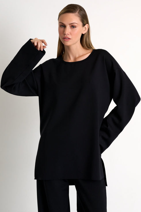 Shan Sofia Jersey oversized crewneck - 52567-64-800
