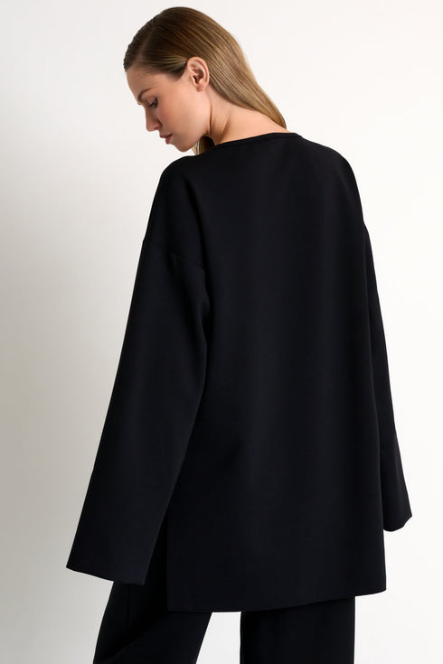 Shan Sofia Jersey oversized crewneck - 52567-64-800