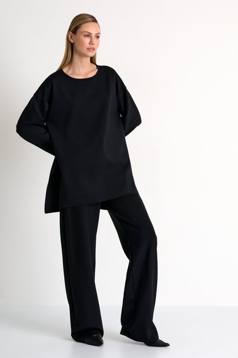 Shan Sofia Jersey oversized crewneck - 52567-64-800