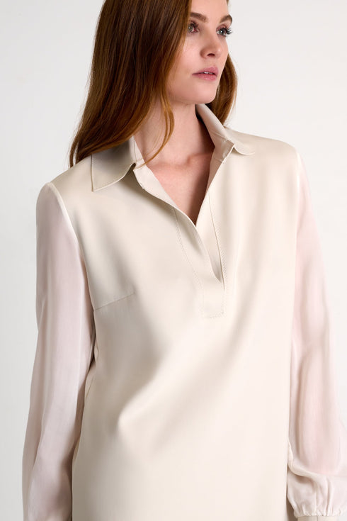 Shan Sofia Modern mesh detailed dress - 52567-68-110