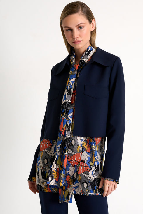 Shan Sofia Contemporary cropped jacket