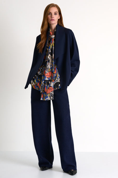 Shan Sofia Loose-fit lapel jacket