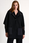 Shan Margot Wool hooded cape