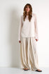 Feather-Effect Embroidered Tulle Top - 52614-64-020 02 / 020 Cream