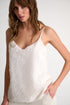 Feather-Effect Embroidered Tulle Camisole - 52614-94-020 02 / 020 Cream