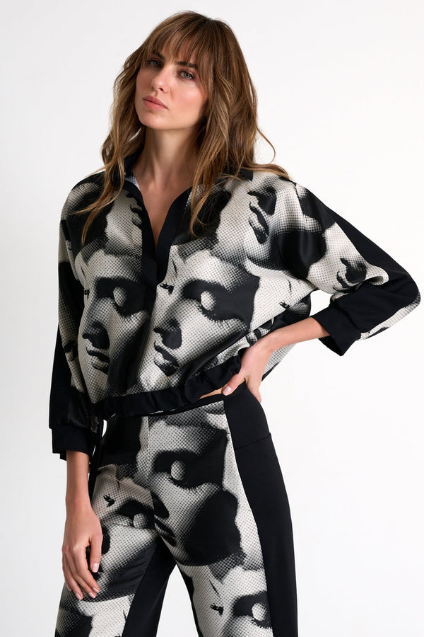 Jacquard Printed Top - 52619-60-951 02 / 951 Elena