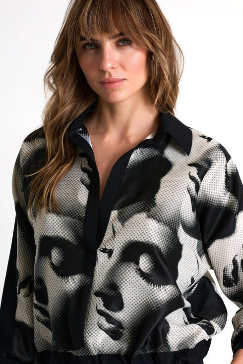 Jacquard Printed Top - 52619-60-951 02 / 951 Elena