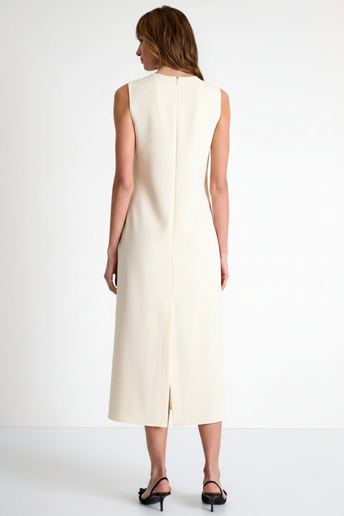 Shan Sofia 3D Jersey Sleeveless Midi Dress