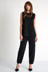 Knit & 3D Jersey Sleeveless Top - 52629-96-800 02 / 800 Black