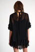 Ruffled Sleeve Chiffon Top - 52632-60-800 02 / 800 Black
