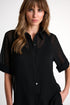 Semi-Sheer Gauze Blouse - 52633-83-800 02 / 800 Black