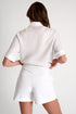 Linen & Lycra Blend Shorts - 52636-54-020 02 / 020 Cream