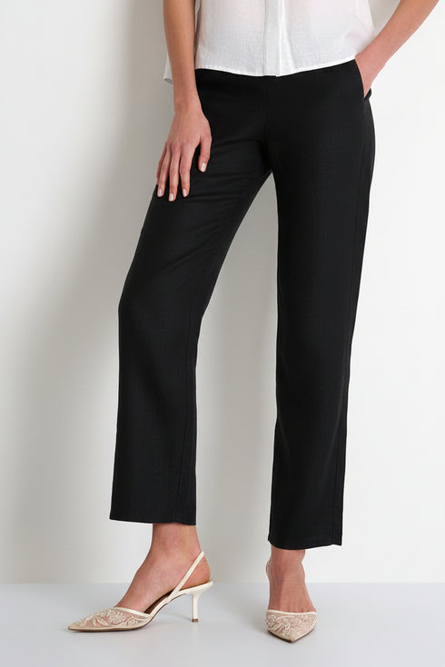 Shan Lina Linen & Lycra Blend Pants - 52636-59-020