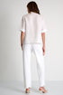 Linen & Lycra Blend Pants - 52636-59-020 02 / 020 Cream