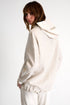 Linen & Lycra Blend Hooded Coat - 52636-79-110 02 / 110 Beige