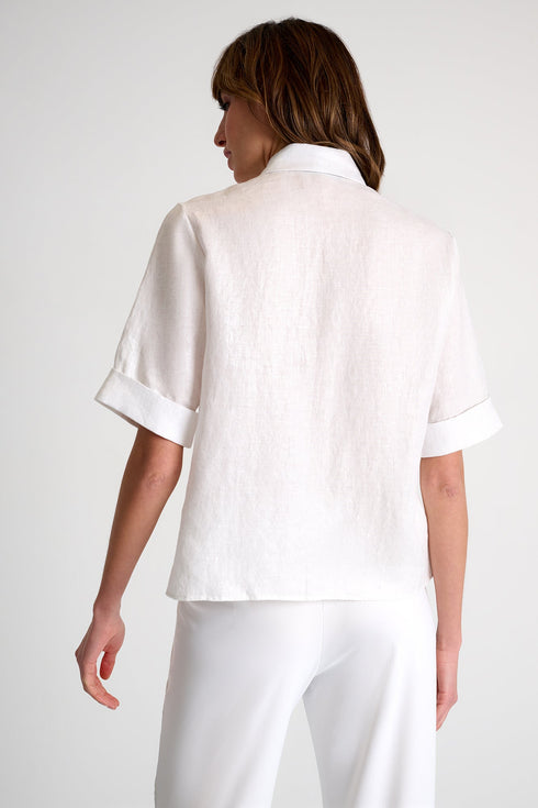 Linen Blouse - 52636-83-020 02 / 020 Cream