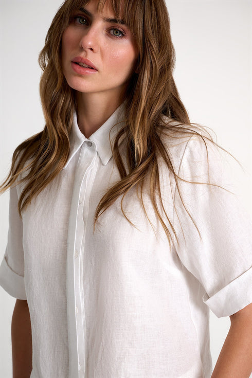 Linen Blouse - 52636-83-020 02 / 020 Cream