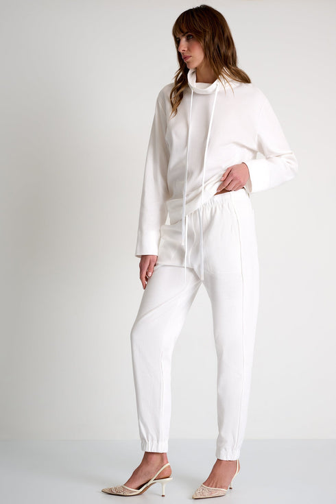 Cotton Jacquard Pants - 52639-50-000 02 / 000 White