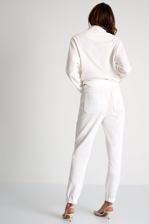 Cotton Jacquard Pants - 52639-50-000 02 / 000 White