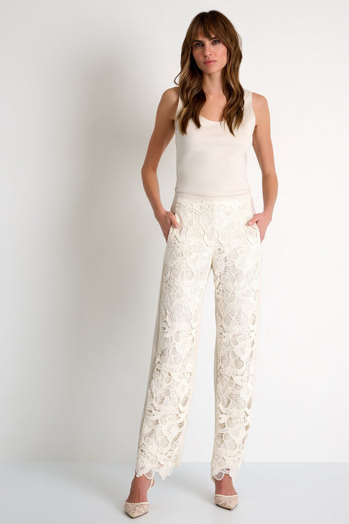 Floral Guipure Lace Pants - 52643-59-110 02 / 110 Beige