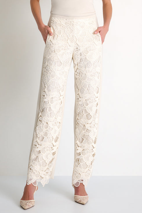 Shan Naomi Floral Guipure Lace Pants - 52643-59-110