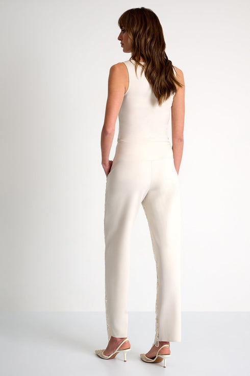 Floral Guipure Lace Pants - 52643-59-110 02 / 110 Beige
